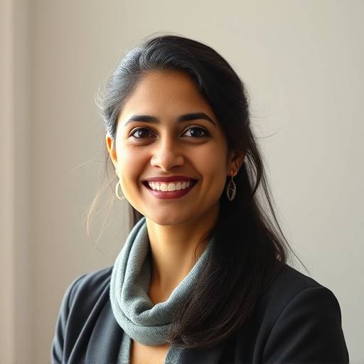 Dr. Anya Sharma, instructor for the Python for Data Science course.